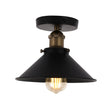 Industrial Style Semi - Flush Mount Lights, E26 Base, Matte Black with Antique Brass Finish, UL Listed, 3 Years Warranty - LEDMyPlace Load image into Gallery viewer, Industrial Style Semi - Flush Mount Lights, E26 Base, Matte Black with Antique Brass Finish, UL Listed, 3 Years Warranty - LEDMyPlace