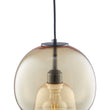 Karina Globe Glass Indoor & Outdoor Best Pendant Light Amber (Bulb Not Included) - LEDMyPlace Load image into Gallery viewer, Karina Globe Glass Indoor & Outdoor Best Pendant Light Amber (Bulb Not Included) - LEDMyPlace