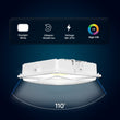 LED Canopy Light 75W 5700K Daylight 9750LM IP65 Waterproof 0 - 10V Dim 120 - 277VAC Surface or Pendant Mount, for Gas Stations Outdoor Area Light, White - LEDMyPlace Load image into Gallery viewer, LED Canopy Light 75W 5700K Daylight 9750LM IP65 Waterproof 0 - 10V Dim 120 - 277VAC Surface or Pendant Mount, for Gas Stations Outdoor Area Light, White - LEDMyPlace