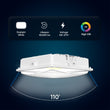 LED Canopy Light 75W 5700K Daylight 9750LM IP65 Waterproof 0-10V Dim 120-277VAC Surface or Pendant Mount, for Gas Stations Outdoor Area Light, White Load image into Gallery viewer, LED Canopy Light 75W 5700K Daylight 9750LM IP65 Waterproof 0-10V Dim 120-277VAC Surface or Pendant Mount, for Gas Stations Outdoor Area Light, White