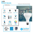 LED Light Bulbs BR30 9 Watt 5000K 650 Lumens 120V Dimmable E26 Base Damp Location LED Indoor Recessed Flood Light - LEDMyPlace Load image into Gallery viewer, LED Light Bulbs BR30 9 Watt 5000K 650 Lumens 120V Dimmable E26 Base Damp Location LED Indoor Recessed Flood Light - LEDMyPlace