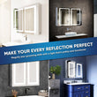 LED Lighted Bathroom Medicine Cabinet with Outlet, Double Sided Mirror, On/Off Switch, Surface Mount, Medicine Cabinet with LED Mirror, CRI 90+, Hector Style - LEDMyPlace Load image into Gallery viewer, LED Lighted Bathroom Medicine Cabinet with Outlet, Double Sided Mirror, On/Off Switch, Surface Mount, Medicine Cabinet with LED Mirror, CRI 90+, Hector Style - LEDMyPlace