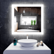 LED Mirror for Bathroom 36"x 36" w/ Backlit, Anti - Fog LED Vanity Mirror, CCT Changable (3 Colors), Memory Function, Touch Switch, Wateroroofed UL ETL Listed - LEDMyPlace Load image into Gallery viewer, LED Mirror for Bathroom 36"x 36" w/ Backlit, Anti - Fog LED Vanity Mirror, CCT Changable (3 Colors), Memory Function, Touch Switch, Wateroroofed UL ETL Listed - LEDMyPlace