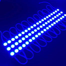 LED Module Lights, 3LEDs/Mod, DC12V, 0.72W, Blue, Waterproof Decorative Light for Letter Sign Advertising Signs with Tape Adhesive Backside (40-Pack) LED Module Lights, 3LEDs/Mod, DC12V, 0.72W, Blue, Waterproof Decorative Light for Letter Sign Advertising Signs with Tape Adhesive Backside (40-Pack)