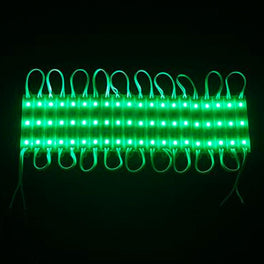 LED Modules for Signs, SMD 2835, Green, For Letter Sign Advertising Signs/Backlighting/Display Lighting, IP65, 3LEDs/Mod, DC12V, 0.72W, 40-Pack LED Modules for Signs, SMD 2835, Green, For Letter Sign Advertising Signs/Backlighting/Display Lighting, IP65, 3LEDs/Mod, DC12V, 0.72W, 40-Pack