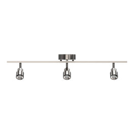 LED Track Lighting, Brushed Nickel Finish, Dimmable, 3000K, Flush Mount Spotlight Ceiling, Directional Ceiling Light for Dining Room, Bedroom, Office LED Track Lighting, Brushed Nickel Finish, Dimmable, 3000K, Flush Mount Spotlight Ceiling, Directional Ceiling Light for Dining Room, Bedroom, Office