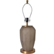 Lola Sculpted Glass Best Table Lamp 23" - Spiced Apricot/Chocolate Brown - LEDMyPlace Load image into Gallery viewer, Lola Sculpted Glass Best Table Lamp 23" - Spiced Apricot/Chocolate Brown - LEDMyPlace