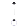 Matte Black Ring, 1 - Light LED Unique Design Pendant, 9W, 3000K (Warm White), 520LM, Dimmable, Pendant Mounting - LEDMyPlace Load image into Gallery viewer, Matte Black Ring, 1 - Light LED Unique Design Pendant, 9W, 3000K (Warm White), 520LM, Dimmable, Pendant Mounting - LEDMyPlace