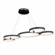 Modern Circular Chandelier, 5 - Light, 92W, 3000K (Warm White), 3677 Lumens, Wheel Chandelier, Dimension: 50.1''x31.6''x110'' - LEDMyPlace Load image into Gallery viewer, Modern Circular Chandelier, 5 - Light, 92W, 3000K (Warm White), 3677 Lumens, Wheel Chandelier, Dimension: 50.1''x31.6''x110'' - LEDMyPlace