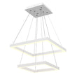 Modern Two - Tier Square Chandelier Lighting, 54W, 3000K, 3016LM, Dimension : 19.7''L×19.7''W×55''H - LEDMyPlace Load image into Gallery viewer, Modern Two - Tier Square Chandelier Lighting, 54W, 3000K, 3016LM, Dimension : 19.7''L×19.7''W×55''H - LEDMyPlace