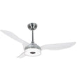 Icebreaker 56 in. LED Best Smart Ceiling Fan with Remote (3-Blade) Silver Finish (Voice Control) w/ Alexa/Google Home/Siri Load image into Gallery viewer, Icebreaker 56 in. LED Best Smart Ceiling Fan with Remote (3-Blade) Silver Finish (Voice Control) w/ Alexa/Google Home/Siri