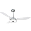 Icebreaker 52 in. Silver Best Smart Ceiling Fan w/ Dimmable LED Light, WiFi Fan Work with Alexa/Google Home/Siri/Remote Control (3-Blade) Load image into Gallery viewer, Icebreaker 52 in. Silver Best Smart Ceiling Fan w/ Dimmable LED Light, WiFi Fan Work with Alexa/Google Home/Siri/Remote Control (3-Blade)
