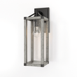 Outdoor 16.5" Wall Sconce, Black and White Washed Grey with Clear Glass Finish, E26 Socket, 1X60W, Wet Location Rated - LEDMyPlace Load image into Gallery viewer, Outdoor 16.5" Wall Sconce, Black and White Washed Grey with Clear Glass Finish, E26 Socket, 1X60W, Wet Location Rated - LEDMyPlace