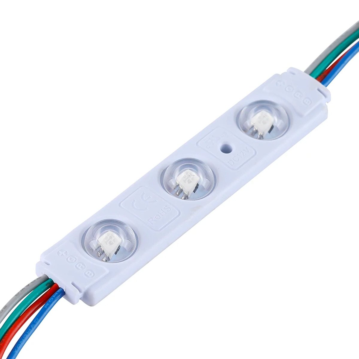 RGB LED Module Lights, 3LEDs/Mod, DC12V, 0.65W, Waterproof Decorative ...