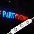 RGB LED Module Lights, 3LEDs/Mod, DC12V, 0.65W, Waterproof Decorative Light for Letter Sign Advertising Signs with Tape Adhesive Backside (40 - Pack) - LEDMyPlace Load image into Gallery viewer, RGB LED Module Lights, 3LEDs/Mod, DC12V, 0.65W, Waterproof Decorative Light for Letter Sign Advertising Signs with Tape Adhesive Backside (40 - Pack) - LEDMyPlace