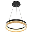 Round Chandelier, Matte Black + Wood Finish, 33W, 3000K (Warm White), 961 Lumens, Dimmable Pendant - LEDMyPlace Load image into Gallery viewer, Round Chandelier, Matte Black + Wood Finish, 33W, 3000K (Warm White), 961 Lumens, Dimmable Pendant - LEDMyPlace