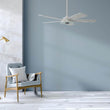 Striker 52 in. 5-Blade Best Smart Ceiling Fan with Dimmable LED Light, White/Marble Pattern, Works w/ Remote Control/Alexa/Google Home/Siri Load image into Gallery viewer, Striker 52 in. 5-Blade Best Smart Ceiling Fan with Dimmable LED Light, White/Marble Pattern, Works w/ Remote Control/Alexa/Google Home/Siri