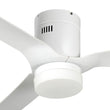 Striver 52" (3-Blade) White Flush Mount Best Smart Ceiling Fan w/ Dimmable LED Light, Works w/ Remote Control/Alexa/Google Home/Siri Load image into Gallery viewer, Striver 52" (3-Blade) White Flush Mount Best Smart Ceiling Fan w/ Dimmable LED Light, Works w/ Remote Control/Alexa/Google Home/Siri