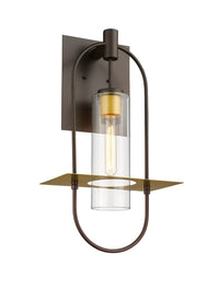 Smyth Indoor Wall Sconce, E26 Socket 1X60W, Clear Glass, Bronze,  22 1/4 Smyth Indoor Wall Sconce, E26 Socket 1X60W, Clear Glass, Bronze,  22 1/4
