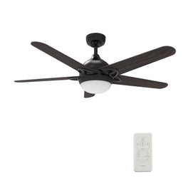Solasta 52 Inch 5-Blade Best Smart Ceiling Fan With Led Light Kit & Remote - Black/Dark Wood Solasta 52 Inch 5-Blade Best Smart Ceiling Fan With Led Light Kit & Remote - Black/Dark Wood