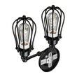 Steel Birdcage Wall Sconce Lighting Fixtures, Matte Black Finish, E26 Base, UL Listed, 3 Years Warranty - LEDMyPlace Load image into Gallery viewer, Steel Birdcage Wall Sconce Lighting Fixtures, Matte Black Finish, E26 Base, UL Listed, 3 Years Warranty - LEDMyPlace