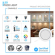 Swivel LED Puck Lights Kit with ETL List, Recessed or Surface Mount Design, CRI90, 3 - Piece Kit With 12V Adaptor & Touch Dimmer, Linkable, 3x3.5 Watts, 750 Lumens, White - LEDMyPlace Load image into Gallery viewer, Swivel LED Puck Lights Kit with ETL List, Recessed or Surface Mount Design, CRI90, 3 - Piece Kit With 12V Adaptor & Touch Dimmer, Linkable, 3x3.5 Watts, 750 Lumens, White - LEDMyPlace