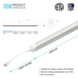 T8 4ft LED Freezer/Cooler Tube Light V Shape 18w 5000k Clear - Walk - in Cooler Light - LEDMyPlace Load image into Gallery viewer, T8 4ft LED Freezer/Cooler Tube Light V Shape 18w 5000k Clear - Walk - in Cooler Light - LEDMyPlace