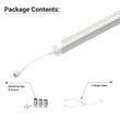 T8 4ft LED Freezer/Cooler Tube Light V Shape 18w 5000k Clear - Walk - in Cooler Light - LEDMyPlace Load image into Gallery viewer, T8 4ft LED Freezer/Cooler Tube Light V Shape 18w 5000k Clear - Walk - in Cooler Light - LEDMyPlace