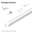T8 8ft Integrated LED Tube Light 60W V - Shape 5000K Daylight White, Frosted, 8 Foot Plug and Play Linkable LED Shop Lights, Damp Location - LEDMyPlace Load image into Gallery viewer, T8 8ft Integrated LED Tube Light 60W V - Shape 5000K Daylight White, Frosted, 8 Foot Plug and Play Linkable LED Shop Lights, Damp Location - LEDMyPlace