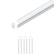 T8 8ft Integrated LED Tube Light 60W V - Shape 5000K Daylight White, Frosted, 8 Foot Plug and Play Linkable LED Shop Lights, Damp Location - LEDMyPlace Load image into Gallery viewer, T8 8ft Integrated LED Tube Light 60W V - Shape 5000K Daylight White, Frosted, 8 Foot Plug and Play Linkable LED Shop Lights, Damp Location - LEDMyPlace