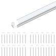 T8 8ft Integrated LED Tube Light 60W V - Shape 5000K Daylight White, Frosted, 8 Foot Plug and Play Linkable LED Shop Lights, Damp Location - LEDMyPlace Load image into Gallery viewer, T8 8ft Integrated LED Tube Light 60W V - Shape 5000K Daylight White, Frosted, 8 Foot Plug and Play Linkable LED Shop Lights, Damp Location - LEDMyPlace
