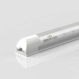 T8 8ft Integrated LED Tube Light 60W V-Shape 5000K Daylight White, Frosted, 8 Foot Plug and Play Linkable LED Shop Lights, Damp Location T8 8ft Integrated LED Tube Light 60W V-Shape 5000K Daylight White, Frosted, 8 Foot Plug and Play Linkable LED Shop Lights, Damp Location