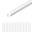 T8 8ft Integrated LED Tube Light 60W V - Shape 5000K Daylight White, Frosted, 8 Foot Plug and Play Linkable LED Shop Lights, Damp Location - LEDMyPlace Load image into Gallery viewer, T8 8ft Integrated LED Tube Light 60W V - Shape 5000K Daylight White, Frosted, 8 Foot Plug and Play Linkable LED Shop Lights, Damp Location - LEDMyPlace