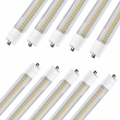 T8 8ft LED Tube/Bulb - 48w/40w/36w/32w Wattage Adjustable, 130lm/w, 3000k/4000k/5000k/6500k CCT Changeable, Clear, FA8 Single Pin, Double End Power - Ballast Bypass - LEDMyPlace Load image into Gallery viewer, T8 8ft LED Tube/Bulb - 48w/40w/36w/32w Wattage Adjustable, 130lm/w, 3000k/4000k/5000k/6500k CCT Changeable, Clear, FA8 Single Pin, Double End Power - Ballast Bypass - LEDMyPlace