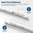 T8 8ft LED Tube/Bulb - 48w/40w/36w/32w Wattage Adjustable, 130lm/w, 3000k/4000k/5000k/6500k CCT Changeable, Clear, FA8 Single Pin, Double End Power - Ballast Bypass - LEDMyPlace Load image into Gallery viewer, T8 8ft LED Tube/Bulb - 48w/40w/36w/32w Wattage Adjustable, 130lm/w, 3000k/4000k/5000k/6500k CCT Changeable, Clear, FA8 Single Pin, Double End Power - Ballast Bypass - LEDMyPlace