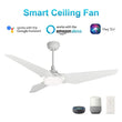 Trailblazer 52" (3 - Blade) White Best Smart Ceiling Fan with Dimmable LED Light, Works w/ Remote Control/Alexa/Google Home/Siri - LEDMyPlace Load image into Gallery viewer, Trailblazer 52" (3 - Blade) White Best Smart Ceiling Fan with Dimmable LED Light, Works w/ Remote Control/Alexa/Google Home/Siri - LEDMyPlace