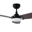Trailblazer 52 In. Wi - Fi Best Smart Ceiling Fan w/ Remote Control & LED Light, Alexa/Siri/Google Home Compatible, Black/dark Wooden Pattern (3 - Blade) - LEDMyPlace Load image into Gallery viewer, Trailblazer 52 In. Wi - Fi Best Smart Ceiling Fan w/ Remote Control & LED Light, Alexa/Siri/Google Home Compatible, Black/dark Wooden Pattern (3 - Blade) - LEDMyPlace