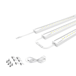 Under Cabinet LED Lighting Kit, Direct Plug - In, 12 Inch, Linkable LED Light Bar, 3 - Piece Kit, 3x3.6Watt 330 LM,White - Under Counter Lights for Kitchen,Desk,Wardrobe,Closets ,Cupboard - LEDMyPlace Load image into Gallery viewer, Under Cabinet LED Lighting Kit, Direct Plug - In, 12 Inch, Linkable LED Light Bar, 3 - Piece Kit, 3x3.6Watt 330 LM,White - Under Counter Lights for Kitchen,Desk,Wardrobe,Closets ,Cupboard - LEDMyPlace