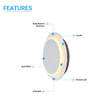 Unique Circular LED Wall Sconce, 11W, 3000K, Diameter 9.9 inch, Modern Round Lamp - LEDMyPlace Load image into Gallery viewer, Unique Circular LED Wall Sconce, 11W, 3000K, Diameter 9.9 inch, Modern Round Lamp - LEDMyPlace