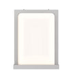12W Rectangle Shape LED Outdoor Wall Sconce, Painted Silver Finish, White Acrylic Shade, ETL Listed Load image into Gallery viewer, 12W Rectangle Shape LED Outdoor Wall Sconce, Painted Silver Finish, White Acrylic Shade, ETL Listed