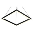 Modern 1-Square Chandelier Lighting, Black Load image into Gallery viewer, Modern 1-Square Chandelier Lighting, Black