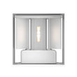 9W Square Shape LED Wall Sconce, 3000K Warm White, 500LM, Clear Glass, Wall Mount, 120V Triac Dimmable ETL Damp Location Load image into Gallery viewer, 9W Square Shape LED Wall Sconce, 3000K Warm White, 500LM, Clear Glass, Wall Mount, 120V Triac Dimmable ETL Damp Location