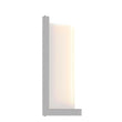 12W Rectangle Shape LED Outdoor Wall Sconce, Painted Silver Finish, White Acrylic Shade, ETL Listed Load image into Gallery viewer, 12W Rectangle Shape LED Outdoor Wall Sconce, Painted Silver Finish, White Acrylic Shade, ETL Listed