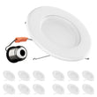 5 in. and 6 in. Recessed LED Downlight, 15W, 1100LM, Baffle-trim, Dimmable, Energy Star & ETL, Easy Retrofit Installation, LED Can Lights Load image into Gallery viewer, 5 in. and 6 in. Recessed LED Downlight, 15W, 1100LM, Baffle-trim, Dimmable, Energy Star & ETL, Easy Retrofit Installation, LED Can Lights