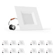 4 Inch LED Recessed Lighting, 9W, Square, ETL, Energy Star Listed, Triac Dimming, Recessed Downlights For Kitchens, Family Room, Closets, Hallways, Doorways, Basement Load image into Gallery viewer, 4 Inch LED Recessed Lighting, 9W, Square, ETL, Energy Star Listed, Triac Dimming, Recessed Downlights For Kitchens, Family Room, Closets, Hallways, Doorways, Basement
