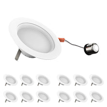 Load image into Gallery viewer, 10W Dimmable 4-Inch LED Recessed Lighting with ETL Listing and Baffle Trim: Ideal Downlights for Closets, Kitchens, Hallways, and Basements