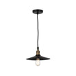 Industrial Style Matte Black Pendant Light Fixture, E26 Base, Antique Brass and Matte Black Finish, UL Listed Load image into Gallery viewer, Industrial Style Matte Black Pendant Light Fixture, E26 Base, Antique Brass and Matte Black Finish, UL Listed
