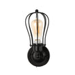 Steel Birdcage Wall Sconce Lighting Fixtures, Matte Black Finish, E26 Base, UL Listed, 3 Years Warranty Load image into Gallery viewer, Steel Birdcage Wall Sconce Lighting Fixtures, Matte Black Finish, E26 Base, UL Listed, 3 Years Warranty