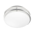 12 in. Dimmable LED Flush Mount Ceiling Lights, Double Ring, 14W, 1100LM, 3000K Warm White, Brushed Nickel Finish Steel, ETL Listed, For Hallway Kitchen Stairwell Load image into Gallery viewer, 12 in. Dimmable LED Flush Mount Ceiling Lights, Double Ring, 14W, 1100LM, 3000K Warm White, Brushed Nickel Finish Steel, ETL Listed, For Hallway Kitchen Stairwell