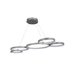 Modern Circular Chandelier, 5-Light, 92W, 3000K (Warm White), 3677 Lumens, Wheel Chandelier, Dimension: 50.1''x31.6''x110'' Load image into Gallery viewer, Modern Circular Chandelier, 5-Light, 92W, 3000K (Warm White), 3677 Lumens, Wheel Chandelier, Dimension: 50.1''x31.6''x110''